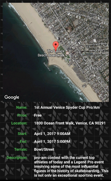 Event Screen