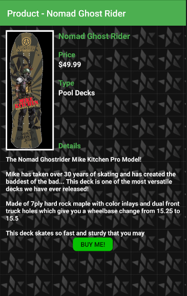 Product Screen